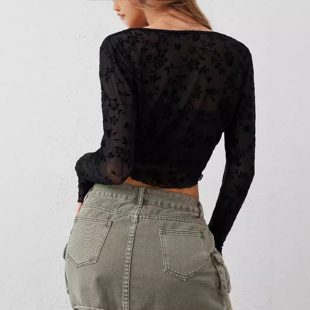 Angelica Mesh Lace Top