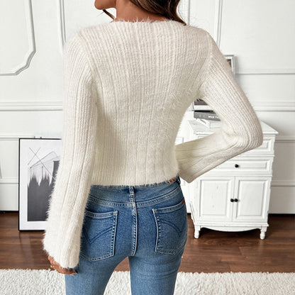 Carolina Knitted Bow Long Sleeve