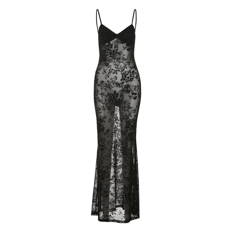 Willow Mesh Sexy Backless Dress