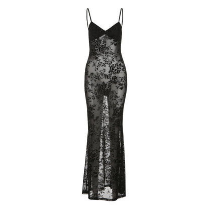 Willow Mesh Sexy Backless Dress