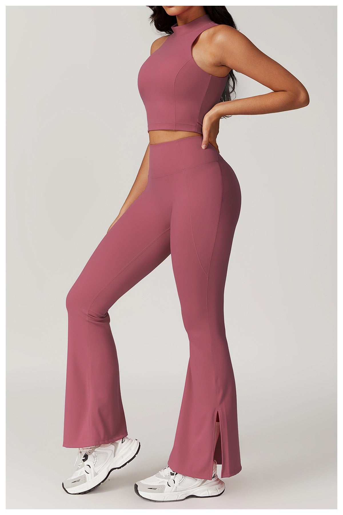 Sarah Pink Flare Yoga Pants