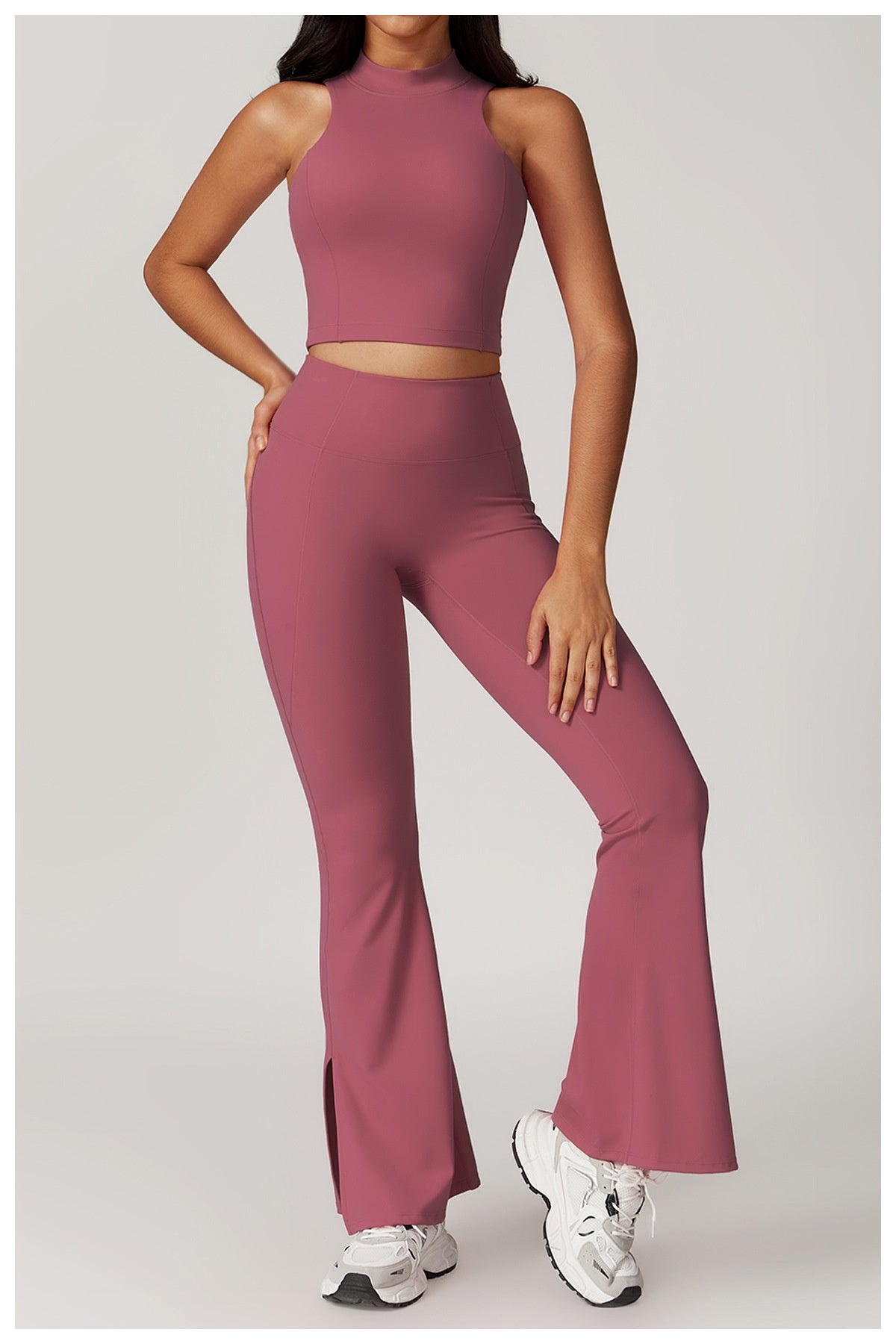 Sarah Pink Flare Yoga Pants