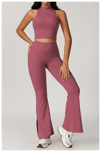 Sarah Pink Flare Yoga Pants