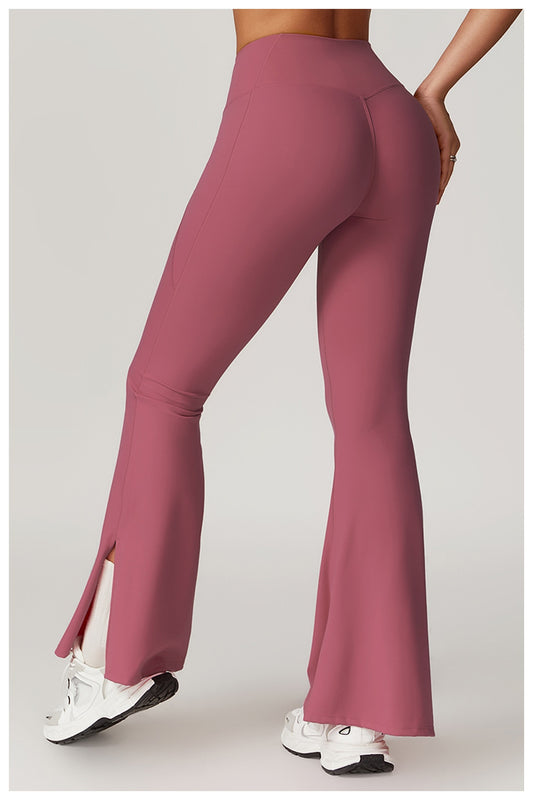 Sarah Pink Flare Yoga Pants