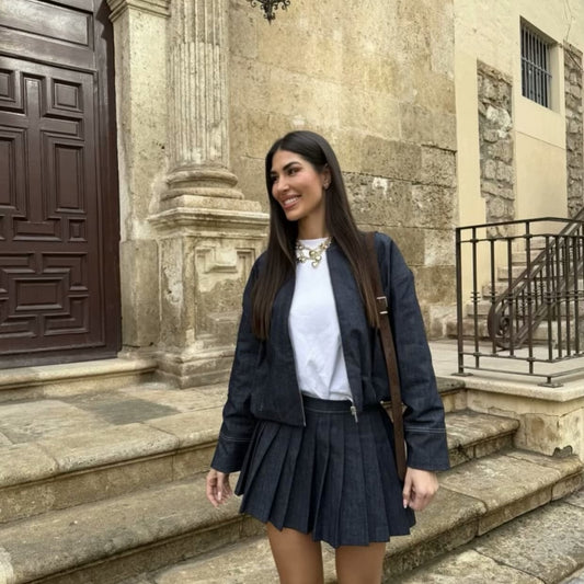 Amelia Denim Skirt & Jacket