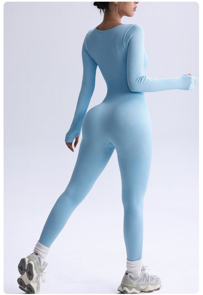 Skylar Baby Blue Yoga Jumpsuit