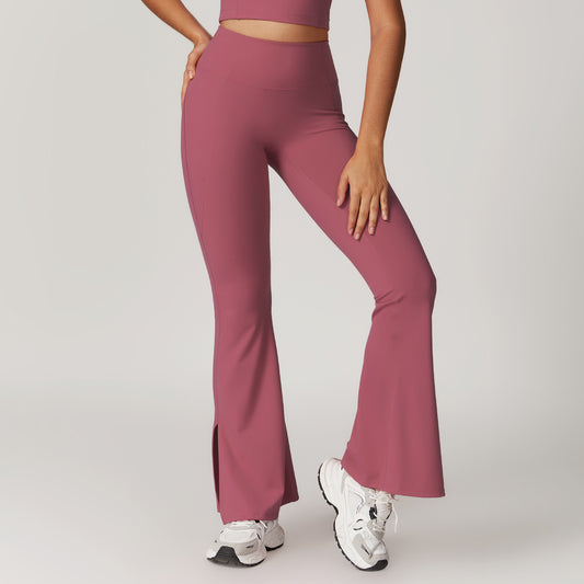Sarah Pink Flare Yoga Pants