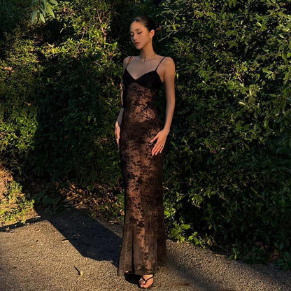Willow Mesh Sexy Backless Dress