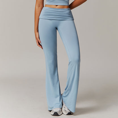 Lily's Baby Blue Folded Waist Leggings